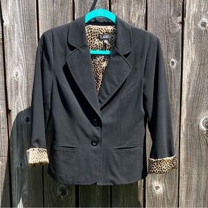 AGB black 2 button blazer size